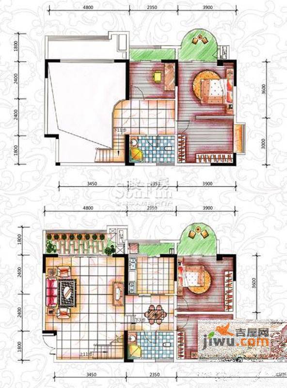 碧园花城4室4厅2卫163㎡户型图