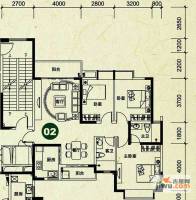 天誉城3室2厅2卫119.5㎡户型图
