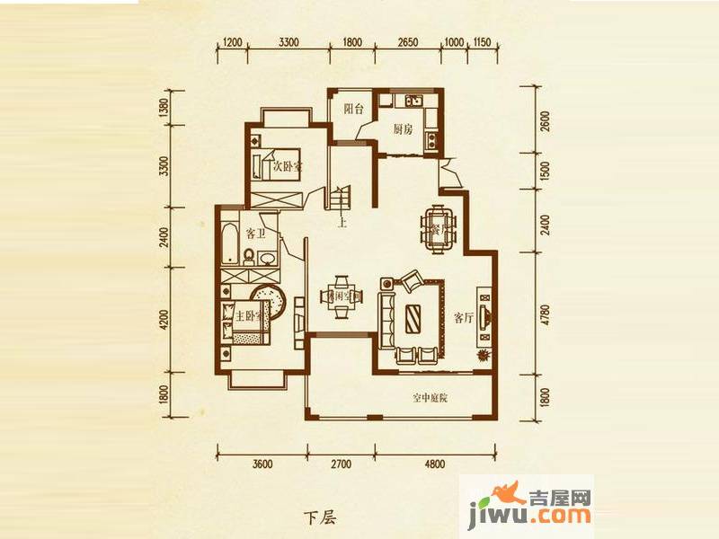 檀溪谷4室4厅2卫200.6㎡户型图