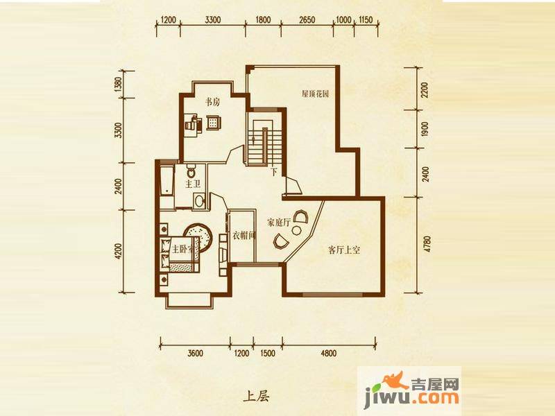 檀溪谷4室4厅2卫200.6㎡户型图