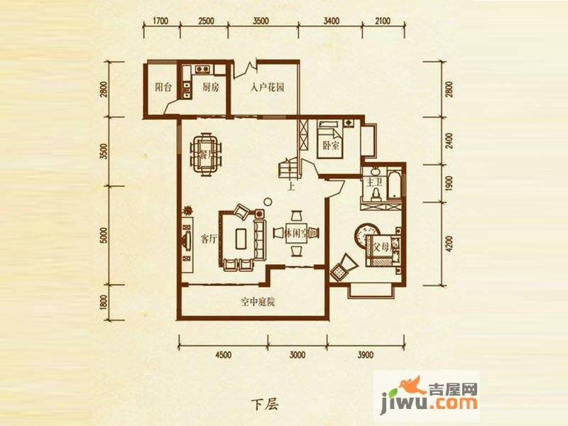 檀溪谷4室4厅2卫190.3㎡户型图