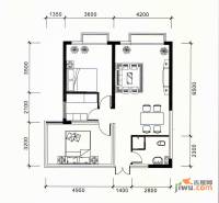 祥源大厦2室2厅1卫93.4㎡户型图