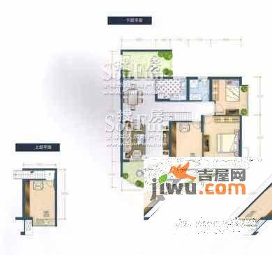 春江滴翠4室2厅1卫127.1㎡户型图