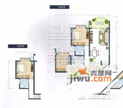 春江滴翠3室2厅2卫131.9㎡户型图