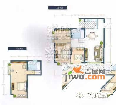 春江滴翠4室2厅2卫152.5㎡户型图