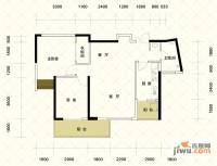 北城公馆2室2厅1卫94.4㎡户型图