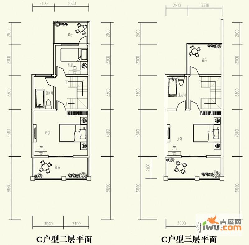 森林溪畔3室2厅3卫156.1㎡户型图