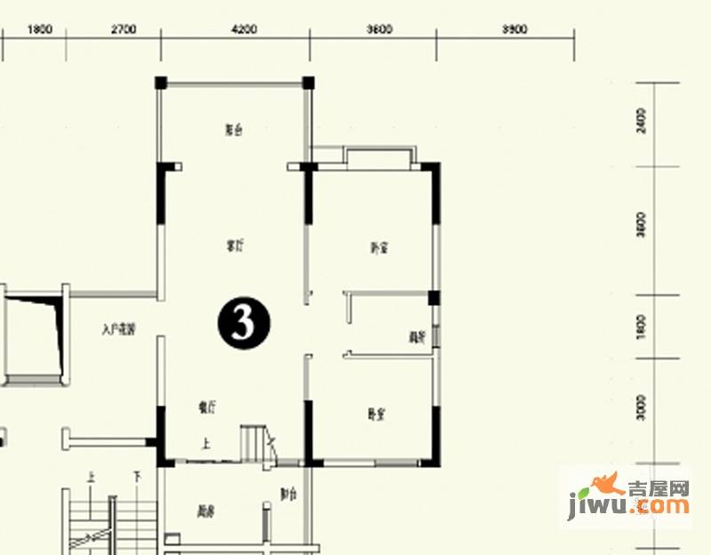 森林溪畔4室3厅2卫208.1㎡户型图