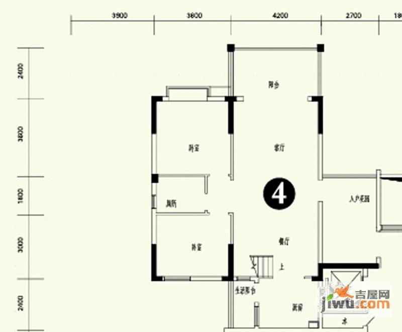 森林溪畔4室3厅2卫208.1㎡户型图