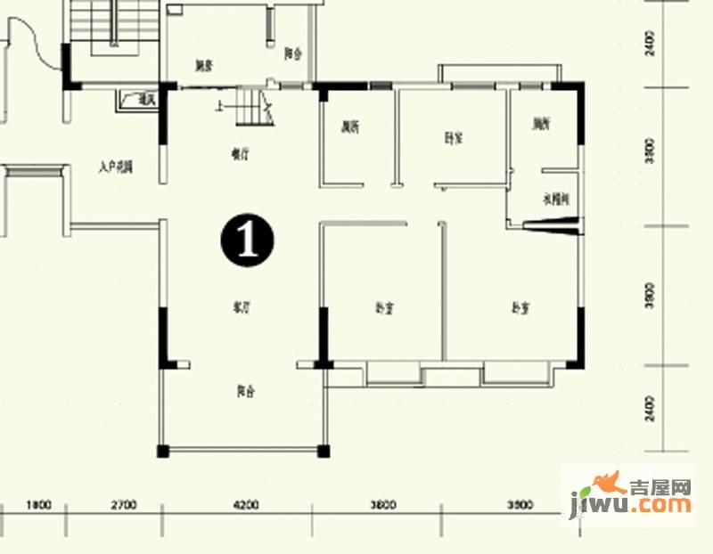 森林溪畔6室3厅4卫268.3㎡户型图