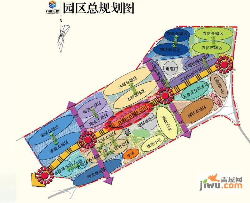 金石石材产业园大商汇城规划图图片