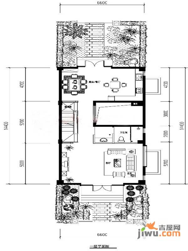 滇池香缇5室3厅3卫301㎡户型图