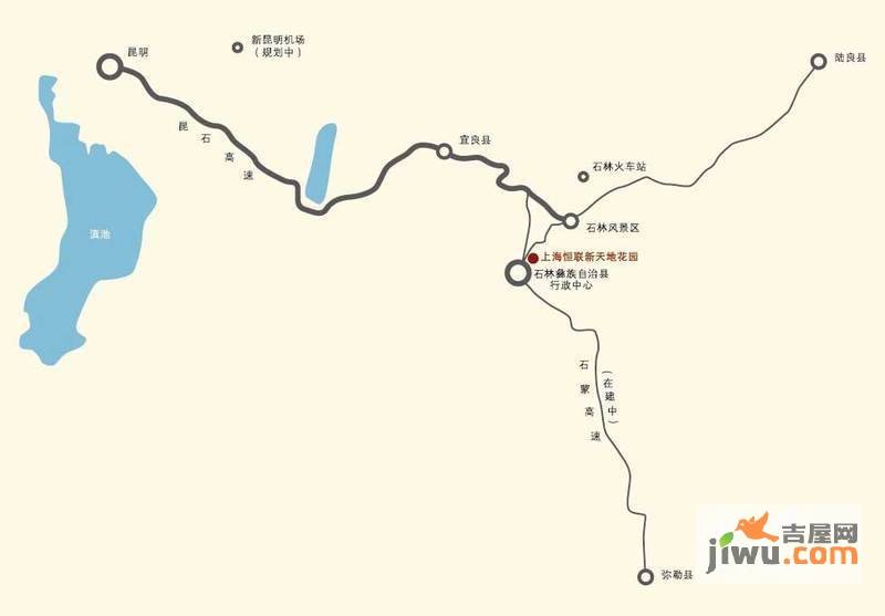 上海恒联新天地花园位置交通图2