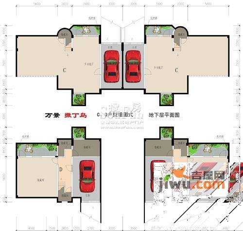 万景撒丁岛1室0厅0卫349㎡户型图