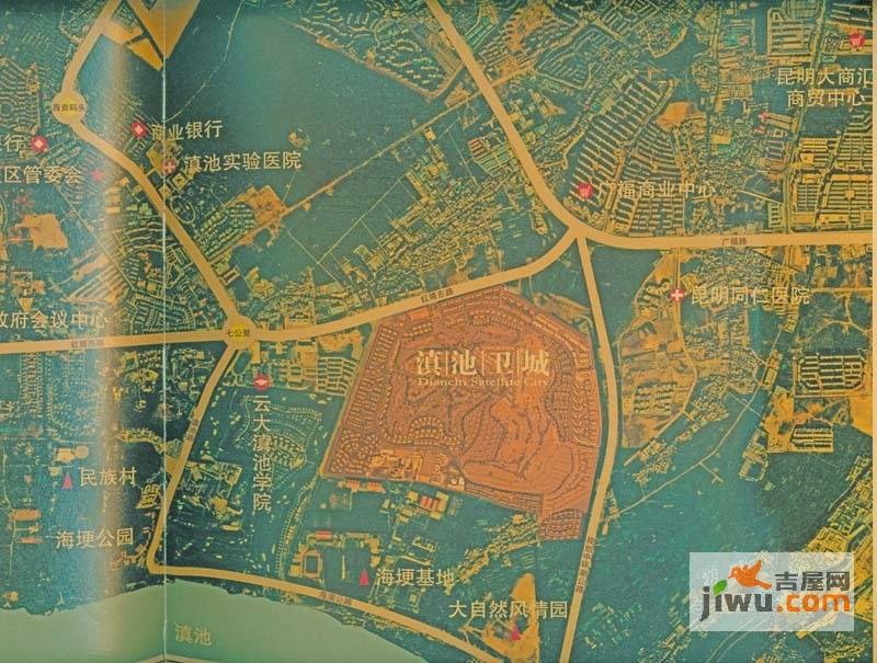 滇池卫城铂睿位置交通图图片