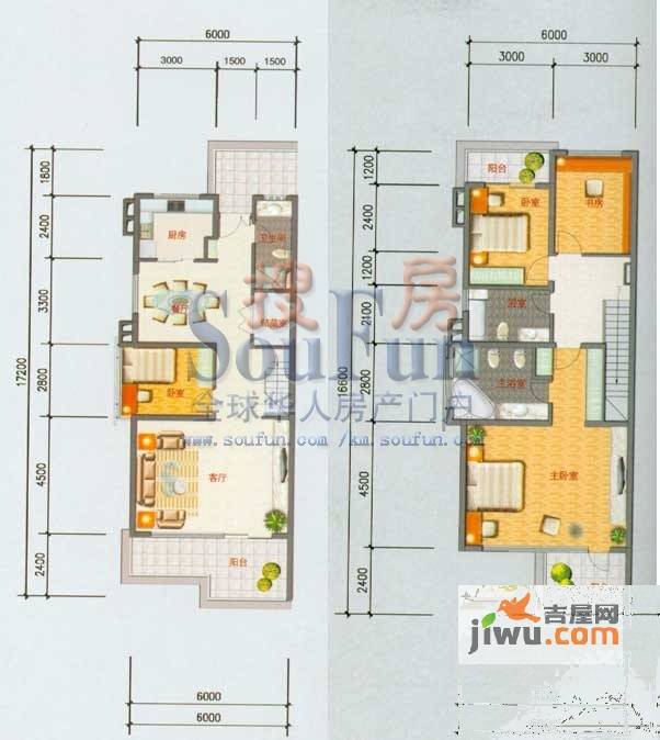 同德极少墅4室2厅2卫180.1㎡户型图