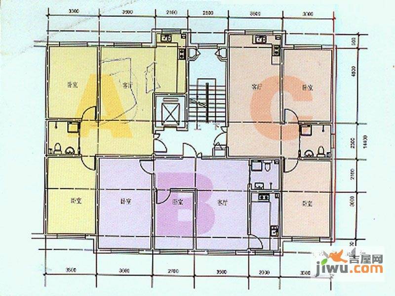 世纪馨园2室1厅0卫79.6㎡户型图