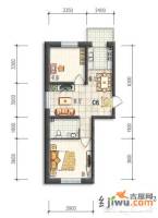 华亨名城2室2厅1卫70.6㎡户型图