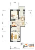 华亨名城2室2厅1卫66.6㎡户型图