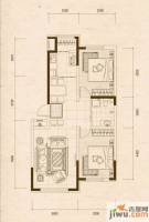 隆德华府2室2厅1卫92.2㎡户型图