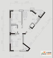 众诚一品东南2室1厅1卫68㎡户型图