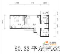 北方尚品1室1厅1卫60.3㎡户型图