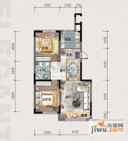 澳海東方1號2室2厅1卫89㎡户型图