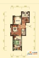 澳海東方1號2室2厅1卫77㎡户型图