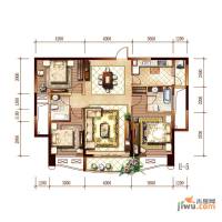 丰和新城二期3室2厅2卫126.6㎡户型图