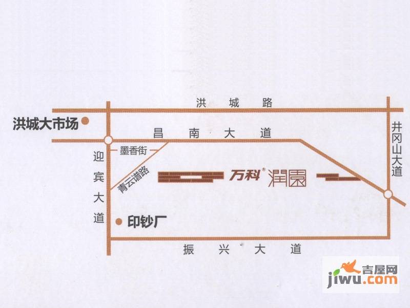 万科润园位置交通图图片