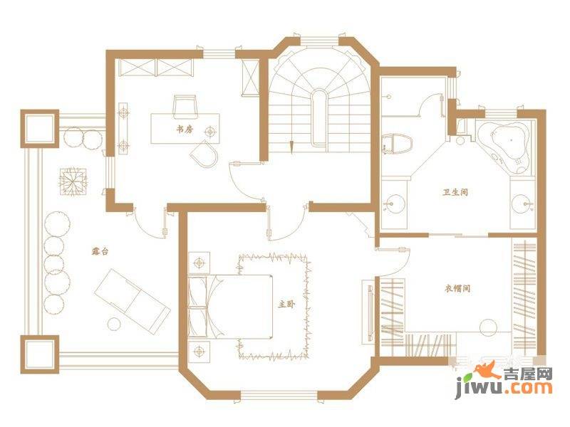 绿地海域香廷5室2厅5卫220㎡户型图