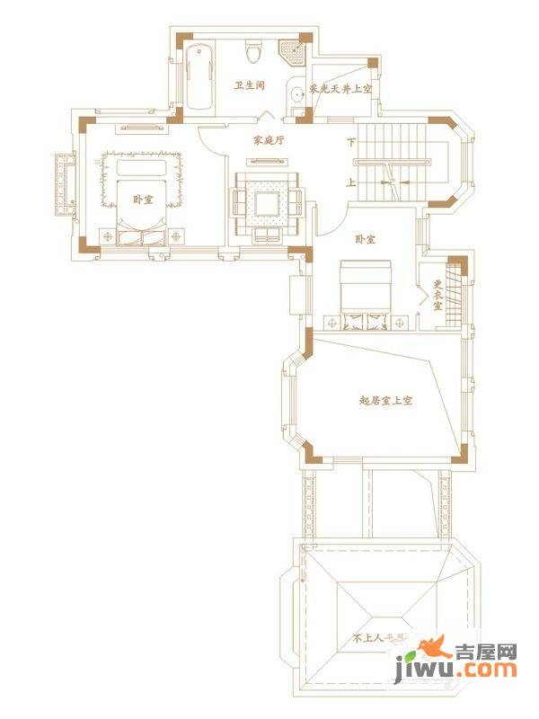 绿地海域香廷5室4厅4卫260㎡户型图