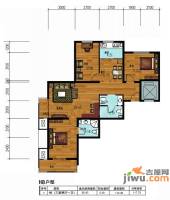 丰南星河湾3室2厅1卫112.4㎡户型图