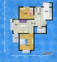 盛唐府邸2室2厅1卫100㎡户型图