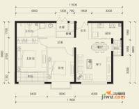 华岩壹品华府2室2厅1卫83㎡户型图