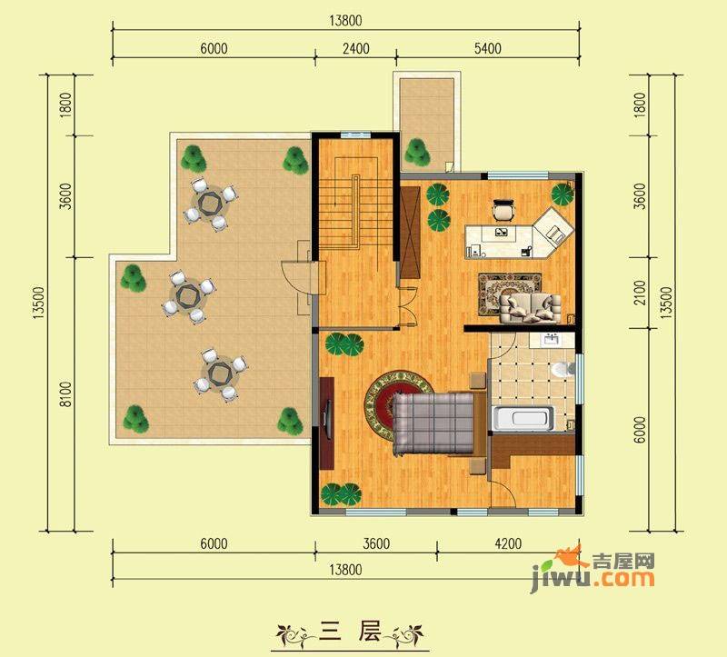 山水美居别墅1室1厅1卫434.5㎡户型图