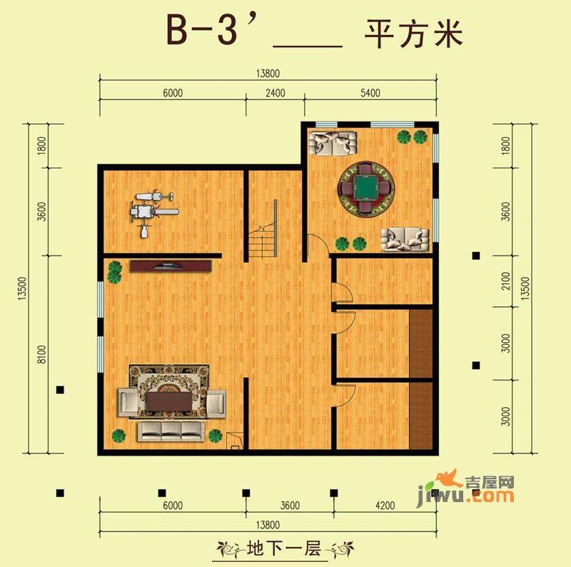 山水美居别墅3室0厅0卫177.2㎡户型图