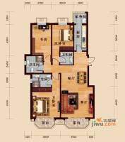 罗马世纪城3室2厅3卫133.1㎡户型图