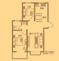 福馨景苑2室2厅1卫92.2㎡户型图