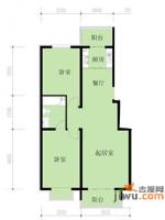 凤凰春城2室2厅1卫91.1㎡户型图