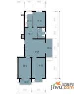 凤凰春城3室2厅1卫102.2㎡户型图