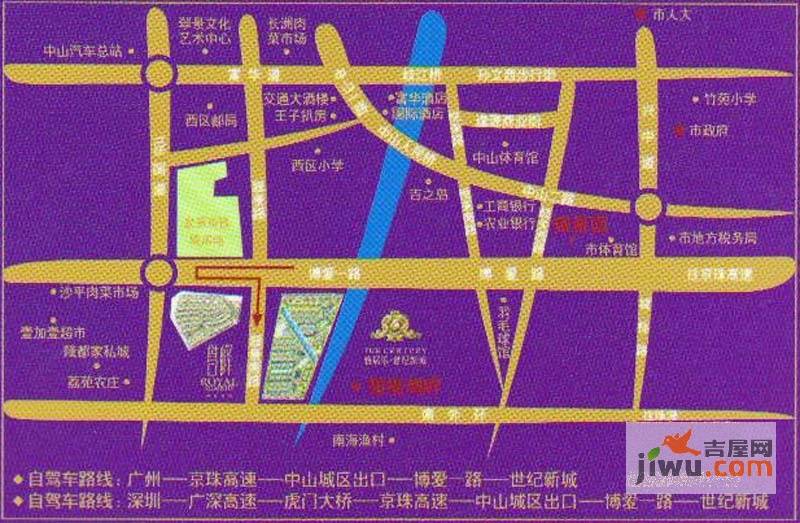 世纪新城位置交通图图片