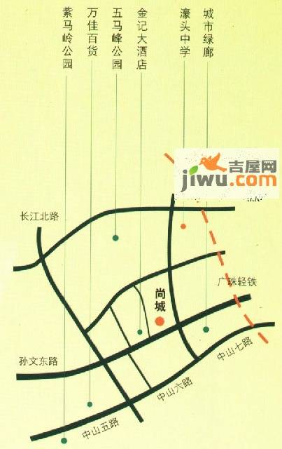 尚城位置交通图图片