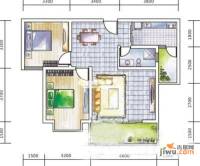 锦江国际普通住宅127.3㎡户型图