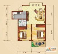 桂林锦江国际2室2厅1卫66.7㎡户型图