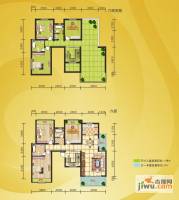 日月湖国际生态城3室2厅2卫142.3㎡户型图