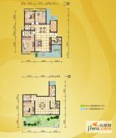 日月湖国际生态城4室3厅3卫204.4㎡户型图