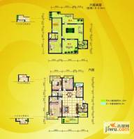 日月湖国际生态城3室2厅2卫116㎡户型图