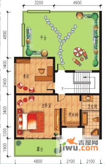 灵湘半岛2室0厅1卫265.8㎡户型图