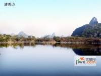 广汇湖光山色实景图图片
